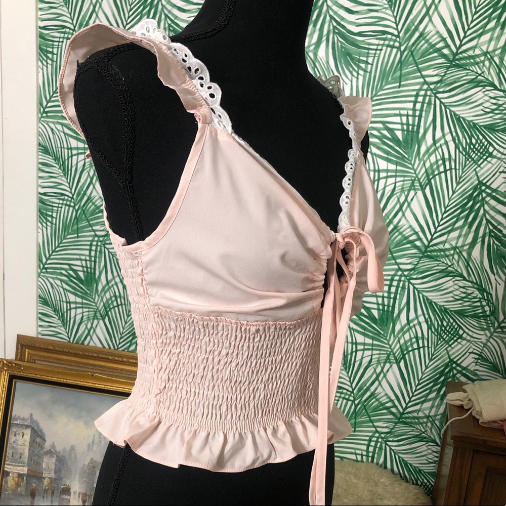 3/$15 Shein Ruffle lace crop top